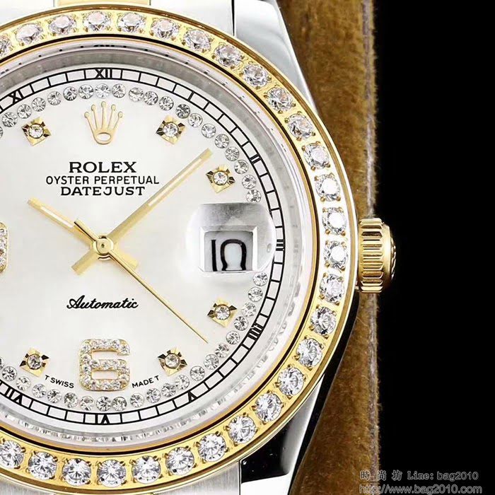 ROLEX勞力士 最新日誌款 複刻正品 鑽石刻度錶盤 高端系列 男士腕表 超強防水  wssb5049